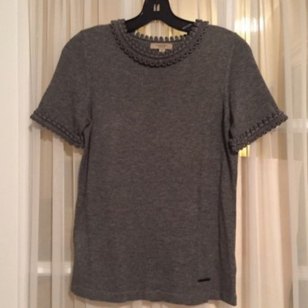 Burberry wool and cashmere gray sweater medium
